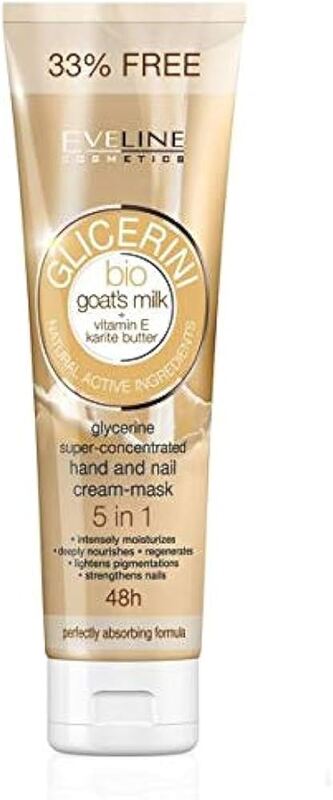 Eveline Cosmetics Glycerine Hand And Nail Cream Mask With Goat’s Milk 100ml